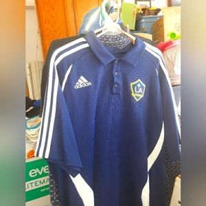 Vintage Adidas LA Galaxy polo shirt